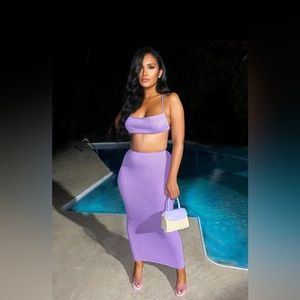 Brand new 2Piece Set Elegant Halter Lace Up Tops